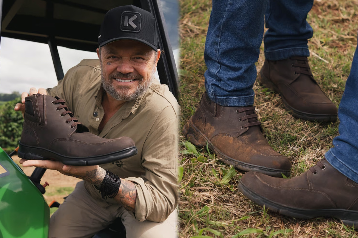 A bota ou a botina do homem do campo, do agronegócio