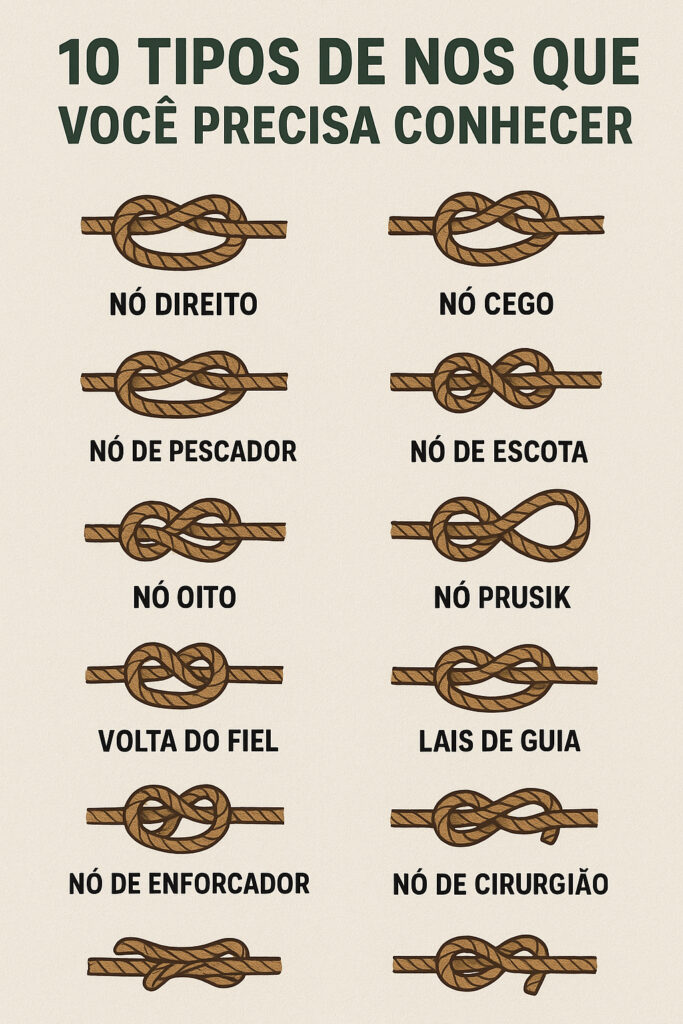 10 tipos de Nós que todo aventureiro precisa conhecer