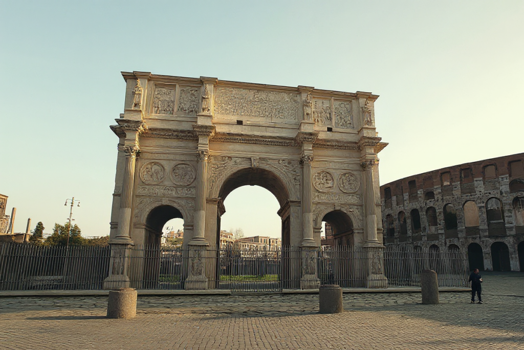 Arco do Triunfo de Constantino, erguido em 315 d.C