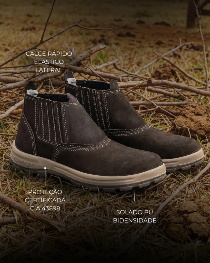 Bota de Segurança Agro com CA: proteção real para quem vive o campo