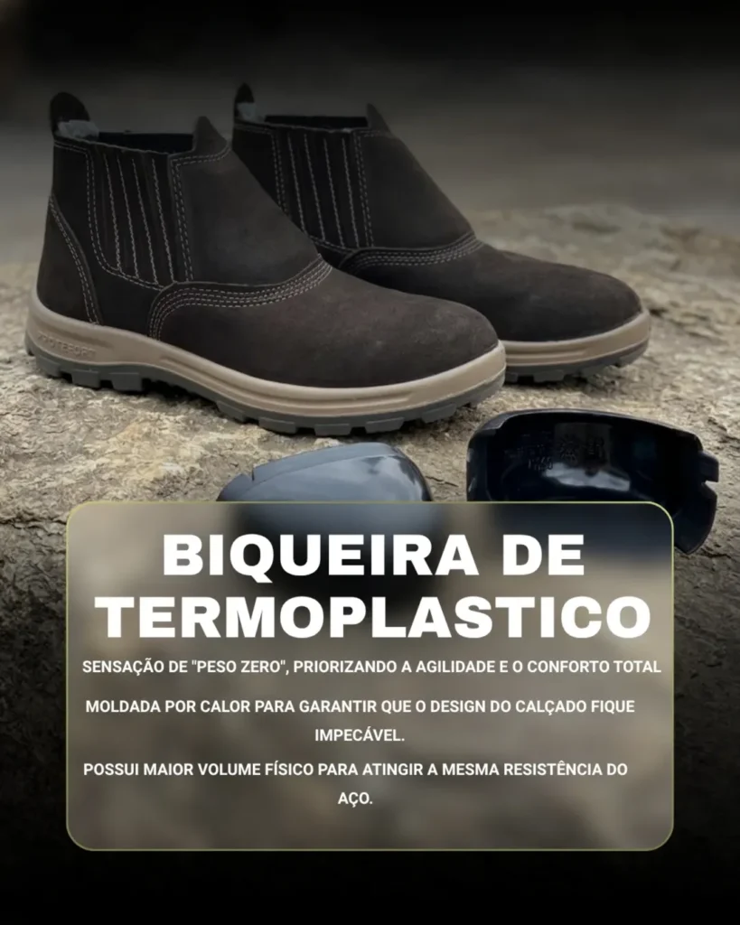 Bota com biqueira de termoplástico