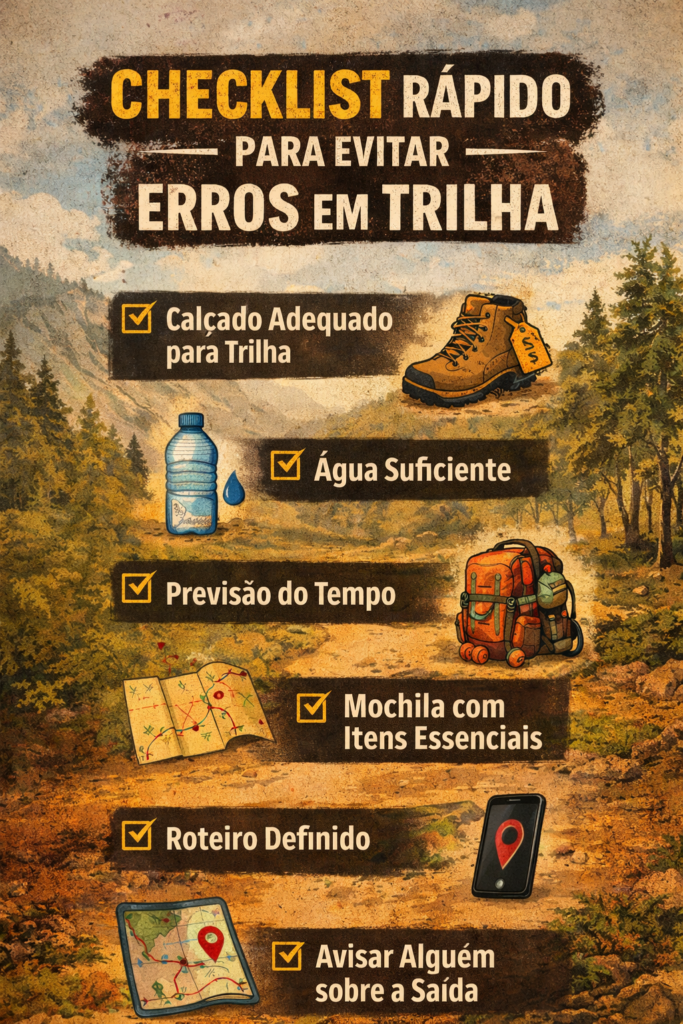 10 erros em trilha que iniciantes cometem e como evitar