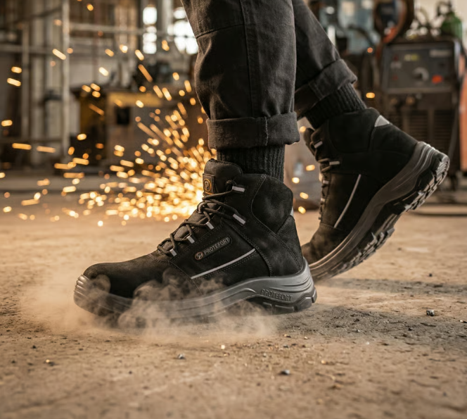 Bota Ocupacional e de Segurança: proteção com conforto real
